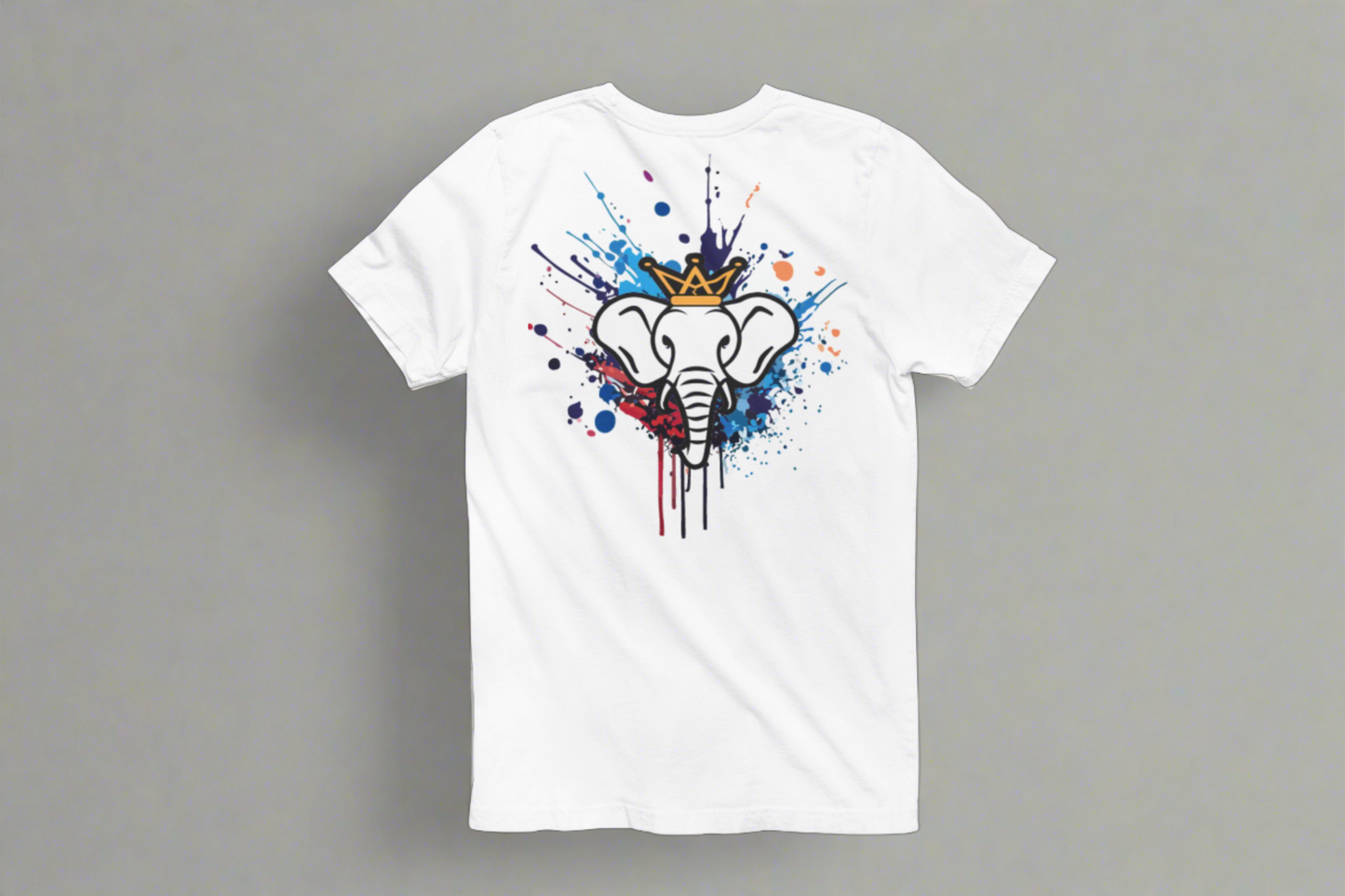Matriarch Elephant Colorful Splatter